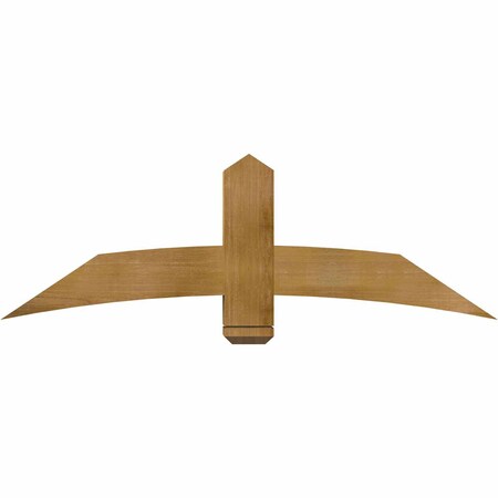 Ekena Millwork Bellingham Rough Sawn Timber Gable Bracket, Western Red Cedar, 60"W x 20"H x 6"D x 6"F, 8/12 Pitch GBW060X20X0606BEL00RWR